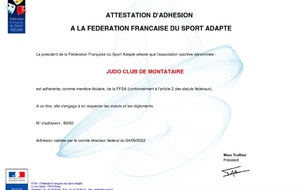 Affiliation Fédération Sport Adapté 